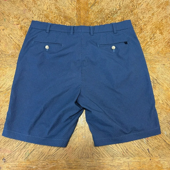 Peter Millar Mens 36 Crown Crafted Stealth Performance Stretch Shorts Blue 9" - Picture 2 of 6